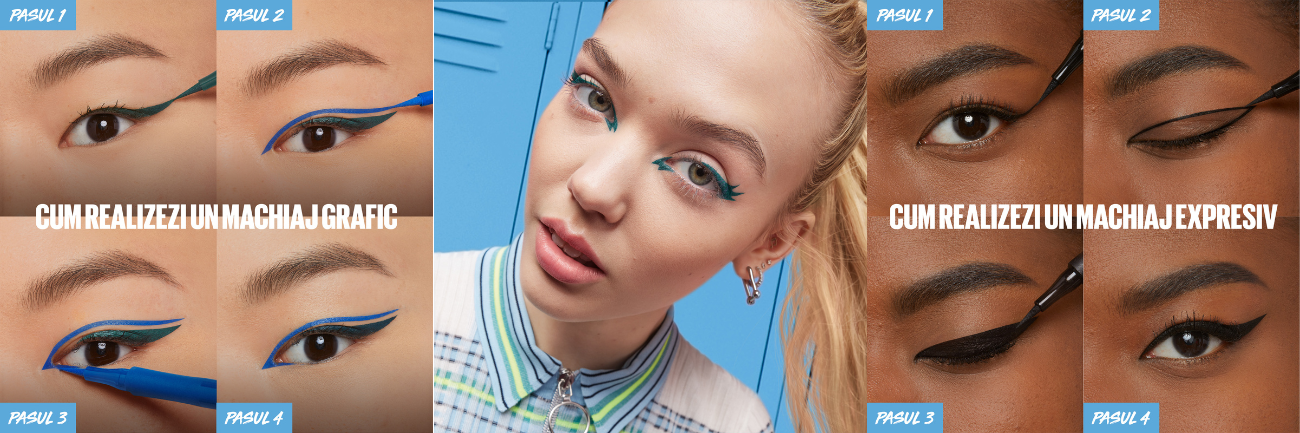 Tus lichid tip carioca Hyper Precise All Day, 730 Jungle Green, 1 ml, Maybelline